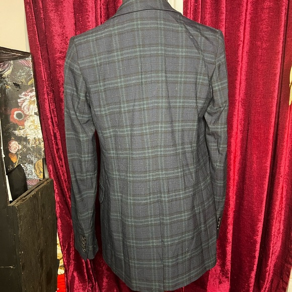 Tartan Babaton Blazer Size 2 - Picture 2 of 2